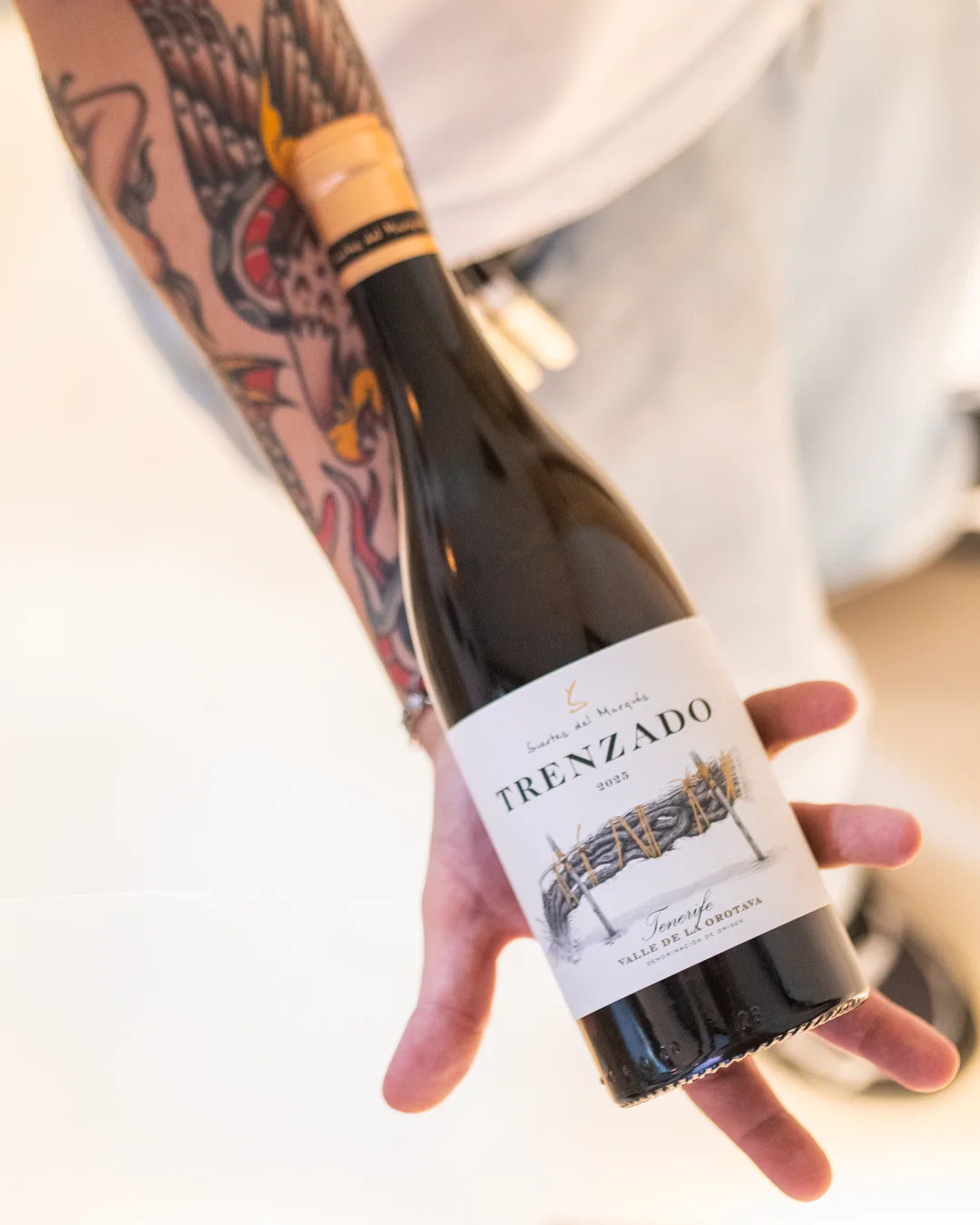Fotografía profesional de vino de Tenerife